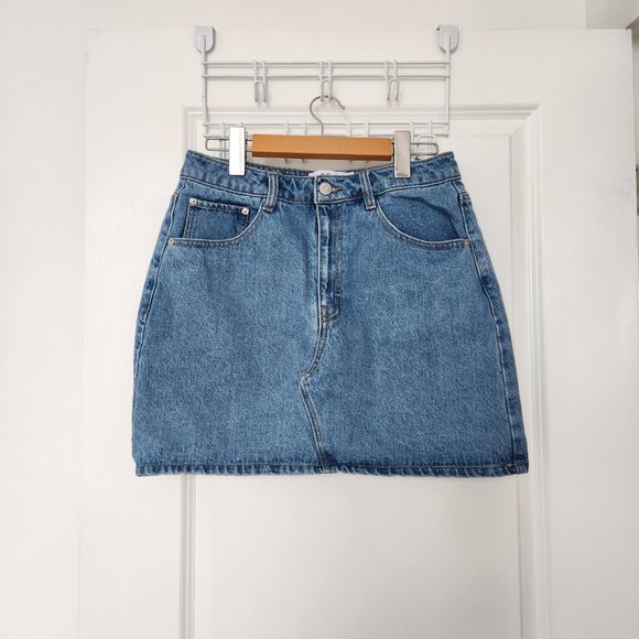 MINI DENIM SKIRT - MEDIUM - COTTON BIOLOGIQUE - SIMONS - Picture 1 of 4